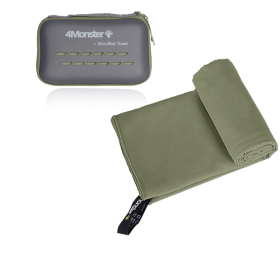 Camping Towels Super Absorbent, Fast Drying Microfiber Travel Towel, Ultra Soft Compact Gym Towel ,Sport Towel (Color: Army Green, size: S 40x80cm)