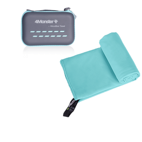 Camping Towels Super Absorbent, Fast Drying Microfiber Travel Towel, Ultra Soft Compact Gym Towel ,Sport Towel (Color: Acid blue, size: XXL 90x180cm)