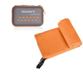 Camping Towels Super Absorbent, Fast Drying Microfiber Travel Towel, Ultra Soft Compact Gym Towel ,Sport Towel (Color: Orange, size: S 40x80cm)