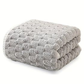 "Premium 4-Piece Waffle Weave Microfiber Bath Towel Set - Ultra-Soft & Quick-Drying Spa/Gym Towels for Adults with Honeycomb Texture" (Quantity: 1pc gray)